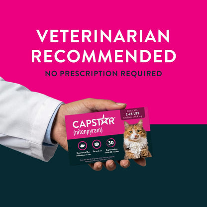 Capstar (nitenpyram) Tratamiento para pulgas de gatos, tratamiento...