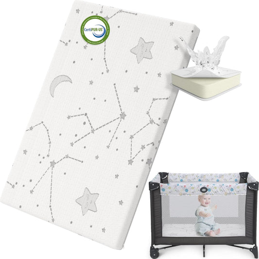 YENING Pack and Play - Cubrecolchón Baby Pack N Play Colchones para...