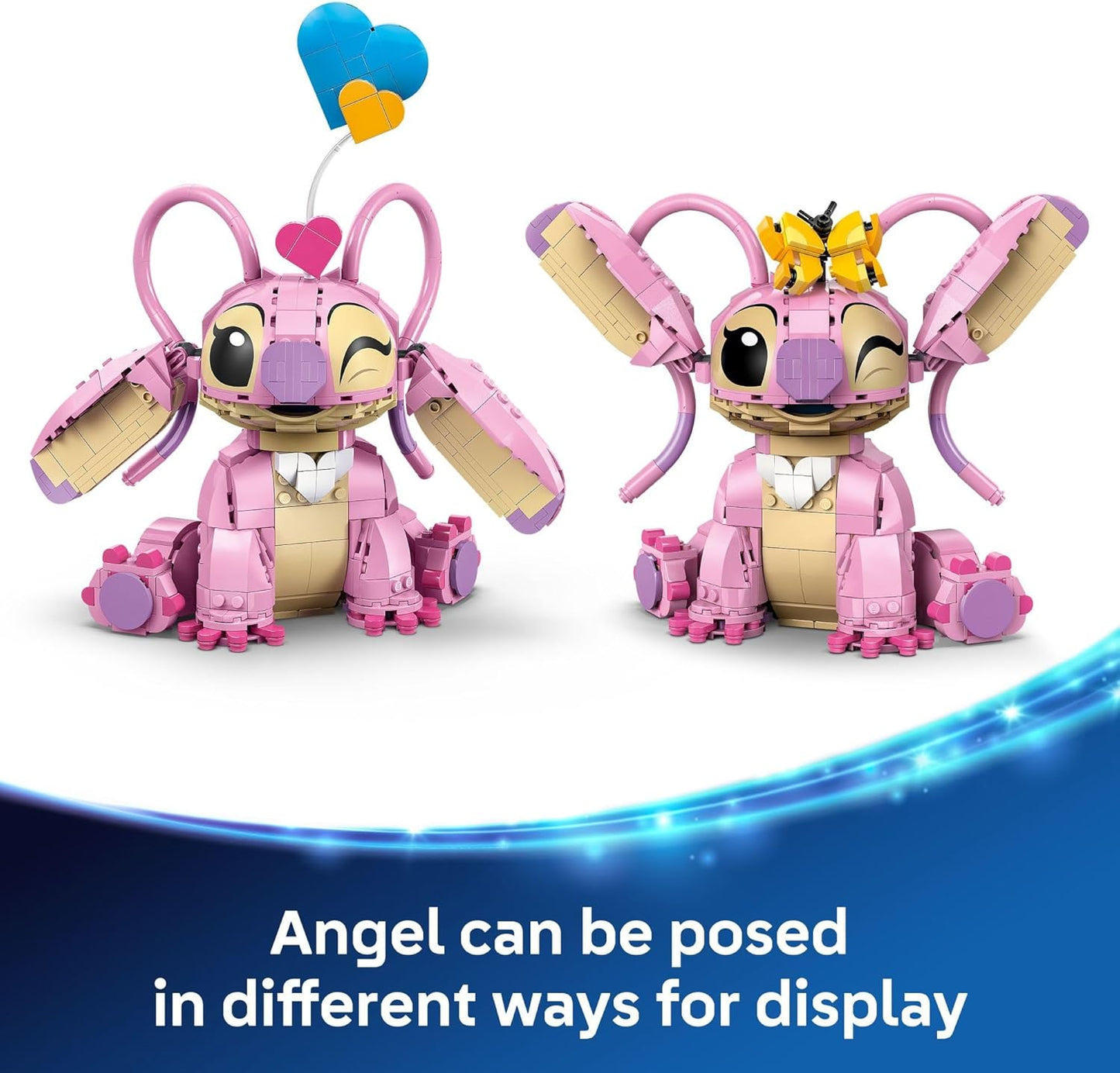 LEGO Disney Angel Lilo & Stitch Juguete para niños, decoración de habitación y juego de construcción para niñas y niños, a partir de 9 años, idea de regalo de cumpleaños para jóvenes fanáticos que