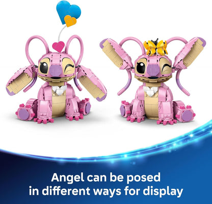 LEGO Disney Angel Lilo & Stitch Juguete para niños, decoración de habitación y juego de construcción para niñas y niños, a partir de 9 años, idea de regalo de cumpleaños para jóvenes fanáticos que