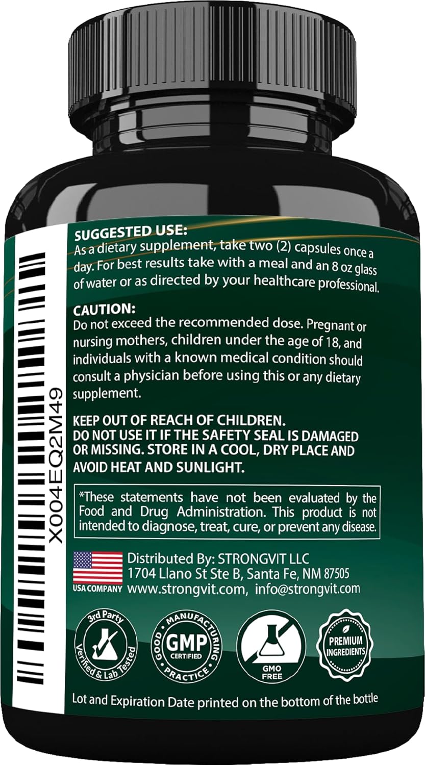 StrongVit Aceite de semilla negra de musgo marino Ashwagandha Jengi...