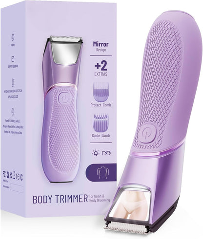 Recortadora de bikini recargable para mujeres: peluquería corporal...