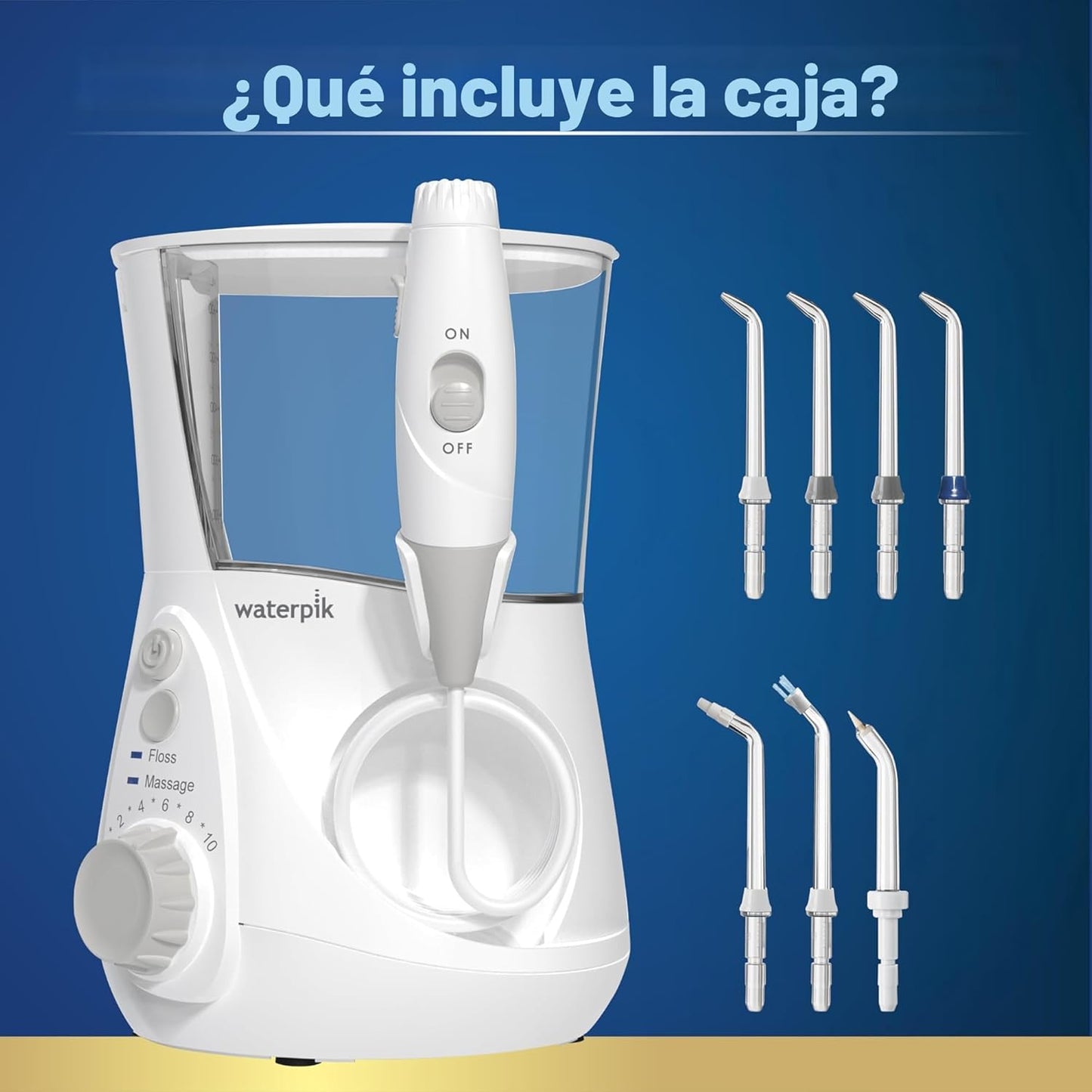 Waterpik Aquarius - Hilo dental de agua para limpieza de dientes, e...