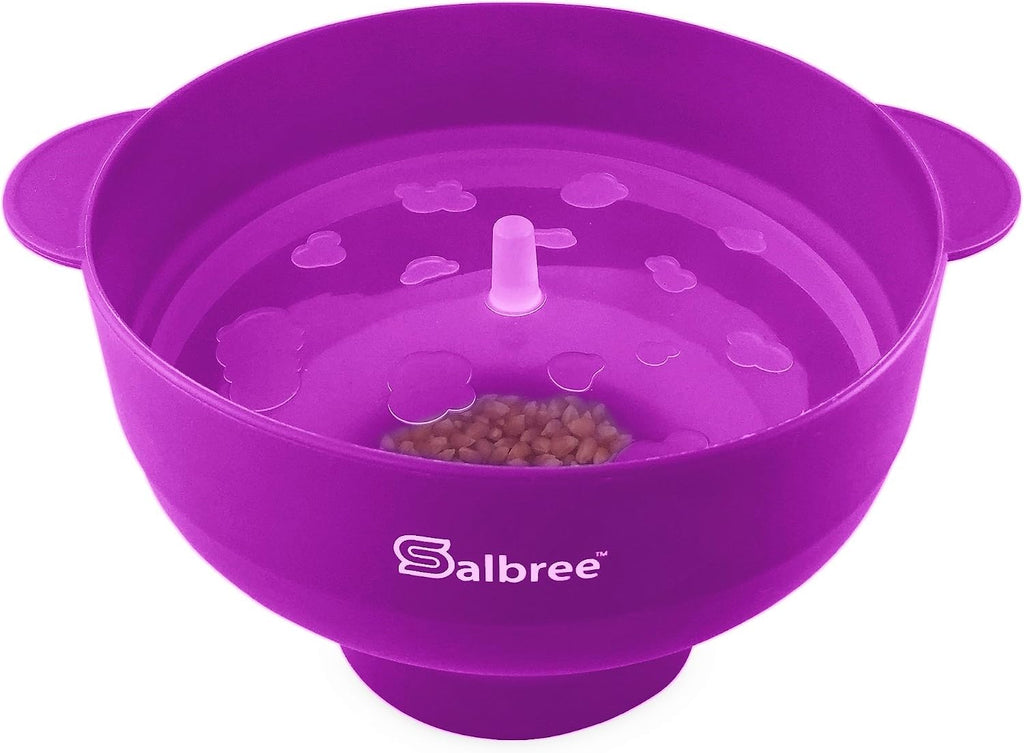 Salbree Tazón plegable de silicona para hacer palomitas de maíz par...