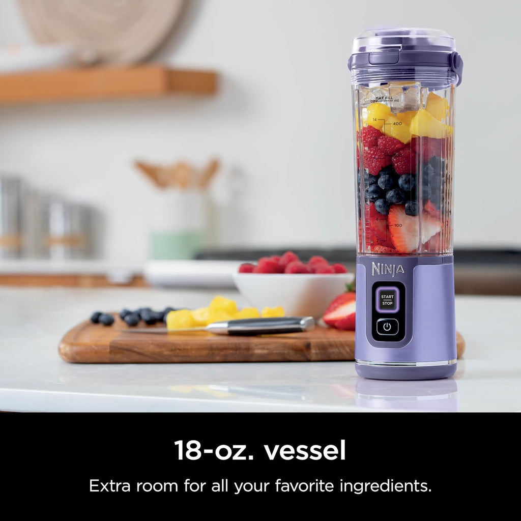 Ninja Blast - Licuadora portátil, inalámbrica, recipiente de 18 onz...