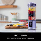 Ninja Blast - Licuadora portátil, inalámbrica, recipiente de 18 onz...