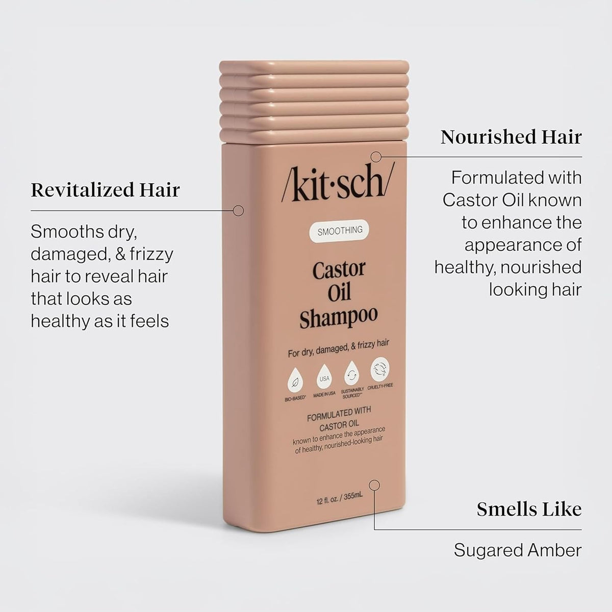 Juego de champú y acondicionador de aceite de ricino Kitsch y cuida...