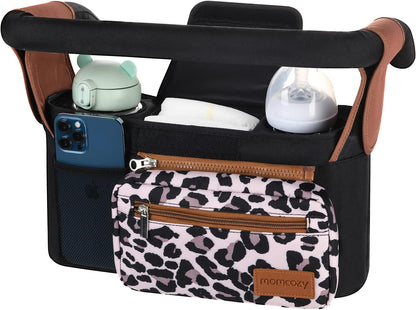 Momcozy: organizador universal de cochecito con soporte para tazas...