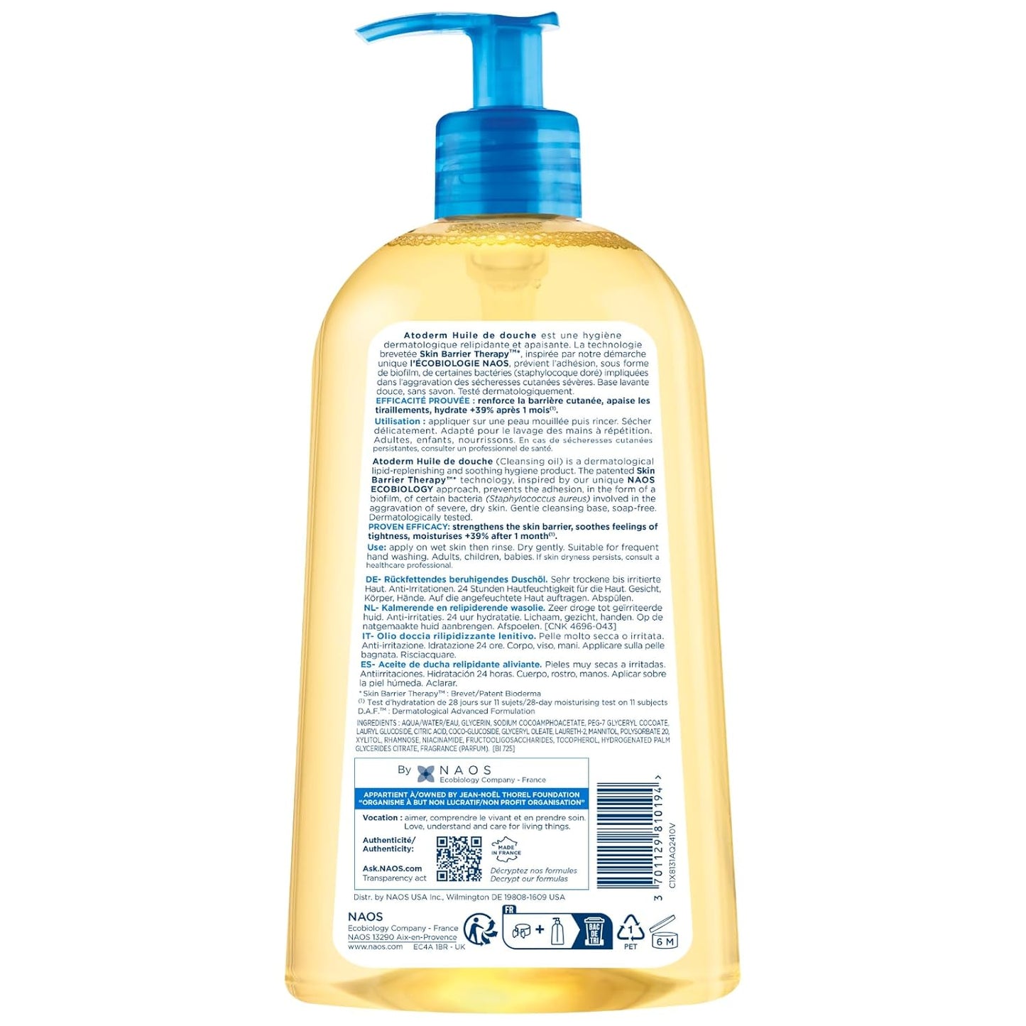 Bioderma Toderm Shower oil - Ultra-nourishing cleansing oil for dry...