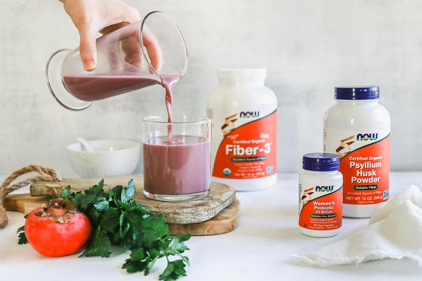 NOW Foods Suplementos, polvo de cáscara de psyllium, proyecto verif...