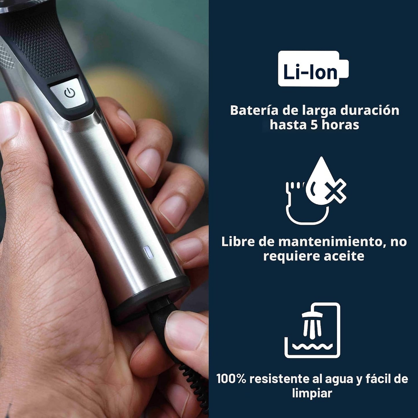 Norelco Philips Multigroom serie 7000, recortadora todo en uno, rec...