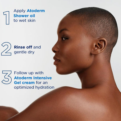 Bioderma Atoderm - Crema de gel intensivo, hidratante corporal calmante para pieles sensibles secas a atópicas, hidratación 24 horas, 16.9 onzas líquidas
