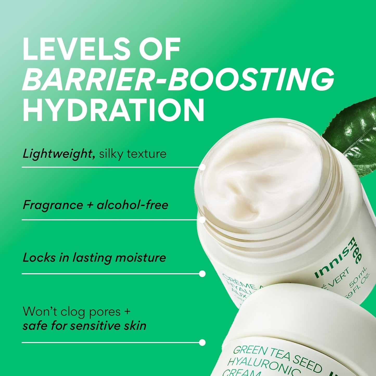 innisfree Green Tea Seed Hydrating Serum with Hyaluronic Acid &amp;...