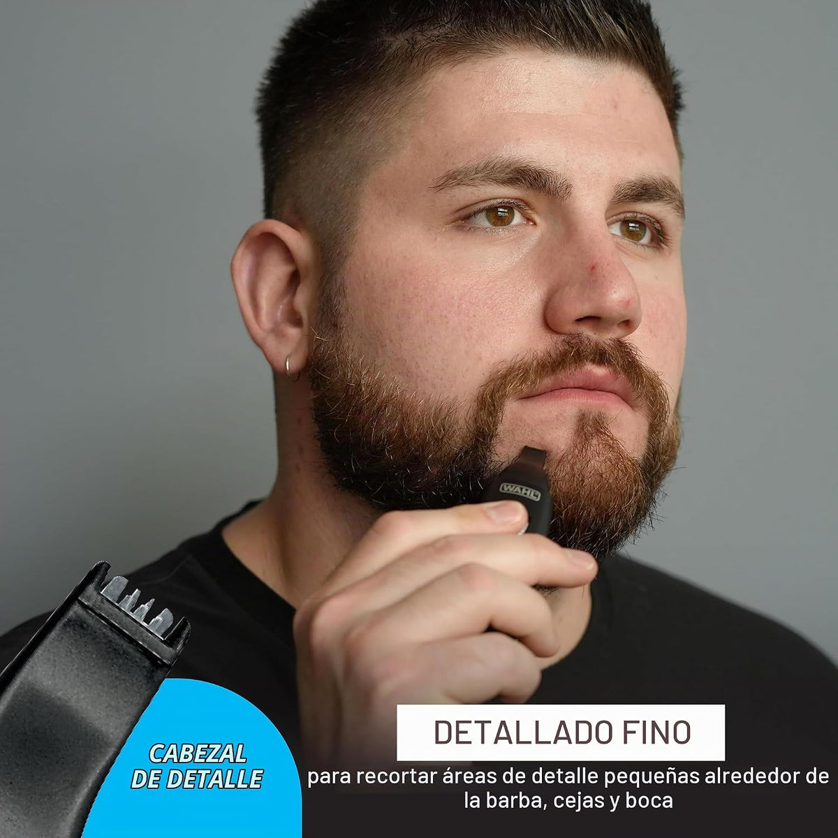 Wahl Groomsman Recortadora de precisión recargable para un aseo hig...