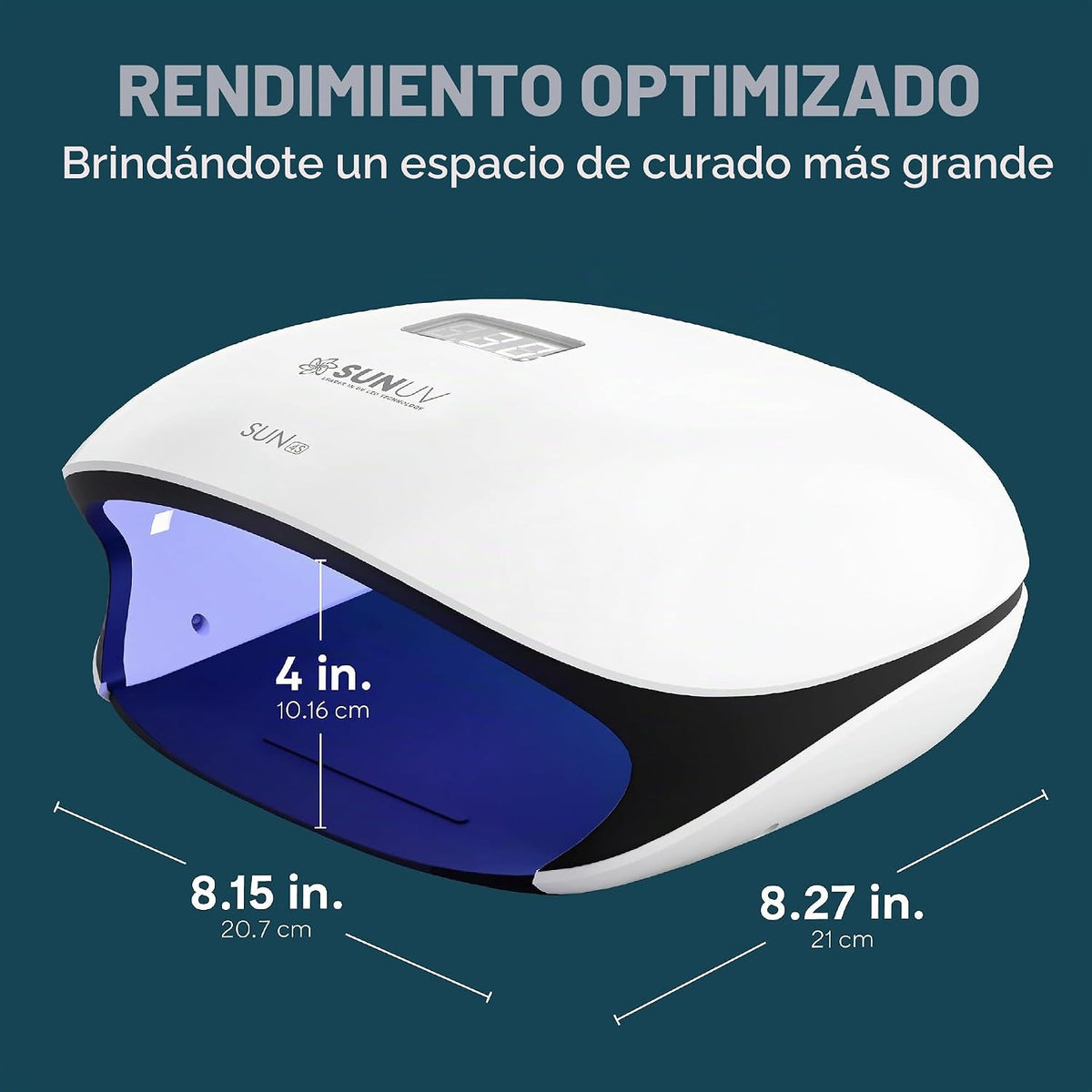 SUNUV Lámpara de uñas UV LED, luz UV para esmalte de uñas de gel co...