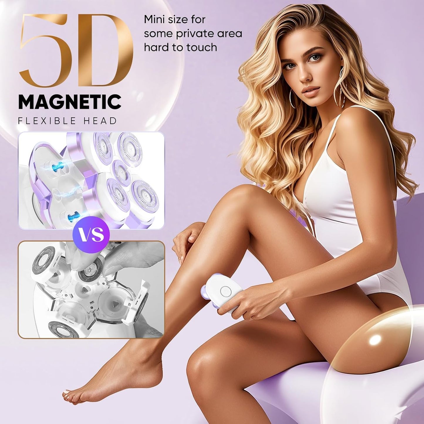 Electric Razors for Women - Upgraded Electric Shaver for Women with...