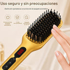 MEGAWISE - Cepillo alisador de pelo, cepillo térmico de cerámica pa...