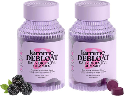 Lemme Debloat - Gomitas de salud digestiva e intestinal con 2 probi...