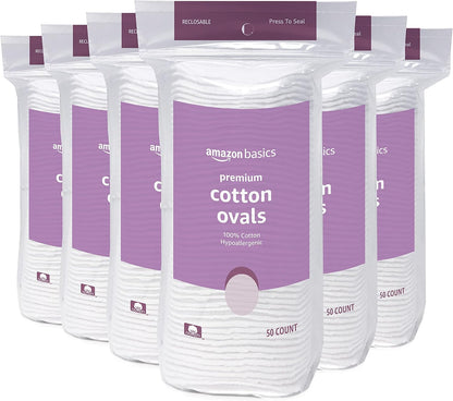Amazon Basics Almohadillas ovaladas premium, 300 unidades (6 paquet...
