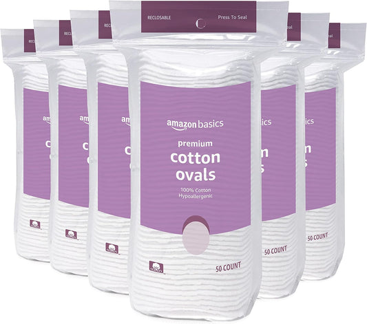 Amazon Basics Almohadillas ovaladas premium, 300 unidades (6 paquet...