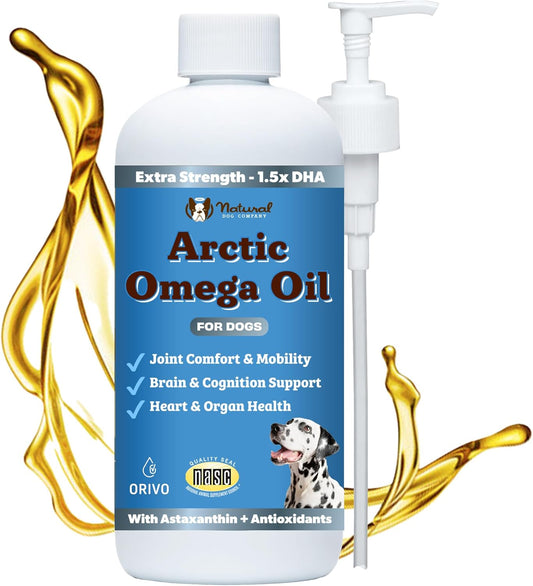 Natural Dog Company Aceite Omega Ártico para Perros \u2013 Salmón,...