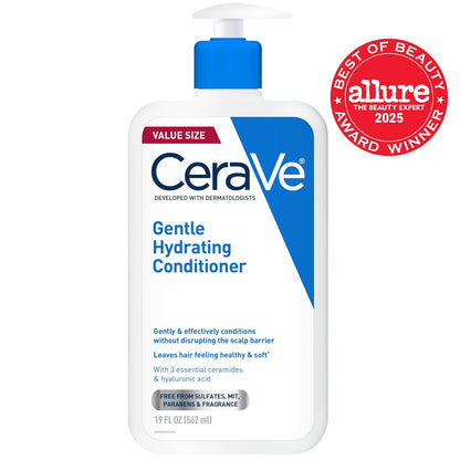 CeraVe Acondicionador hidratante suave, acondicionador para el cabe...
