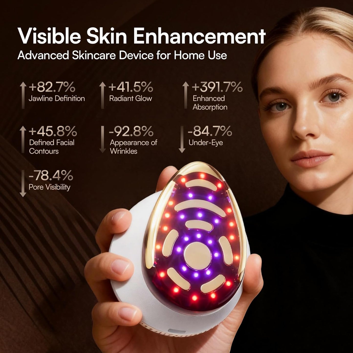 INIA SPHERA Dispositivo facial de microcorriente 8 en 1 mejorado pa...