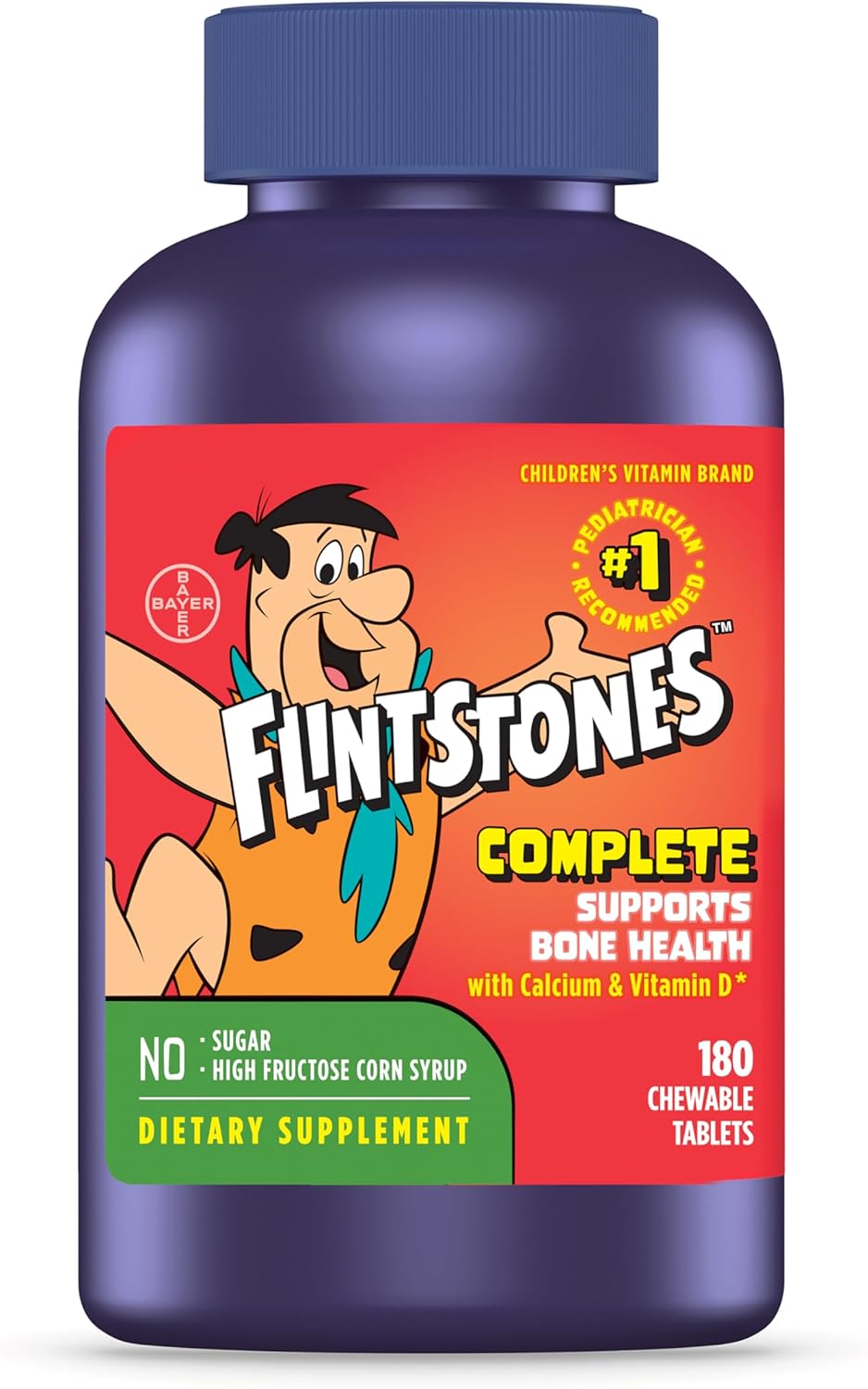 Flintstones Vitamins Vitaminas masticables para niños, multivitamín...
