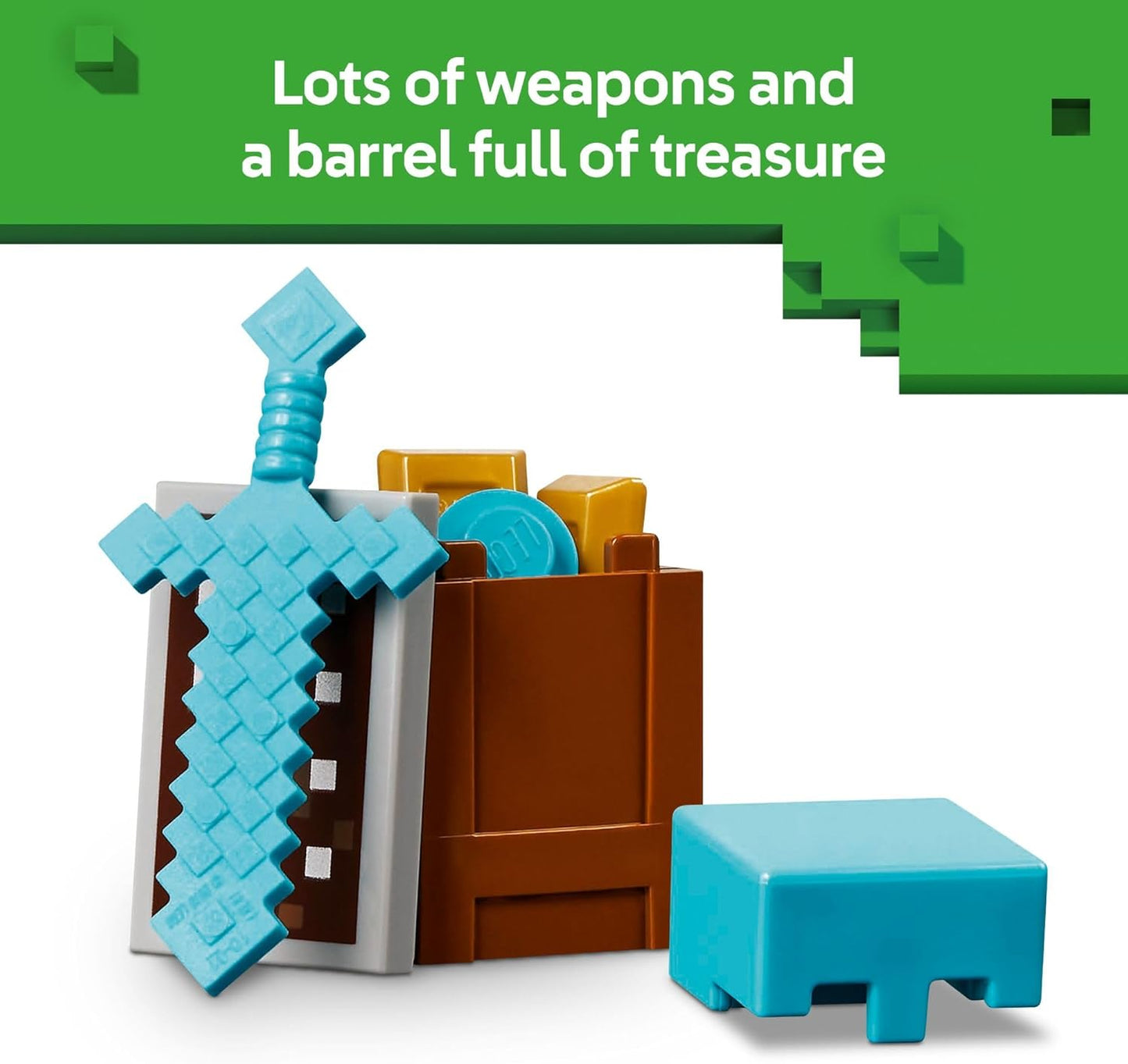 LEGO Minecraft The Illager Desert Patrol Figuras de juguete y juego – Juguete de construcción de Minecraft para niños, niños y niñas, a partir de 7 años – con 4 figuras para juego de simulación – Idea de regalo para cumpleaños – 21267