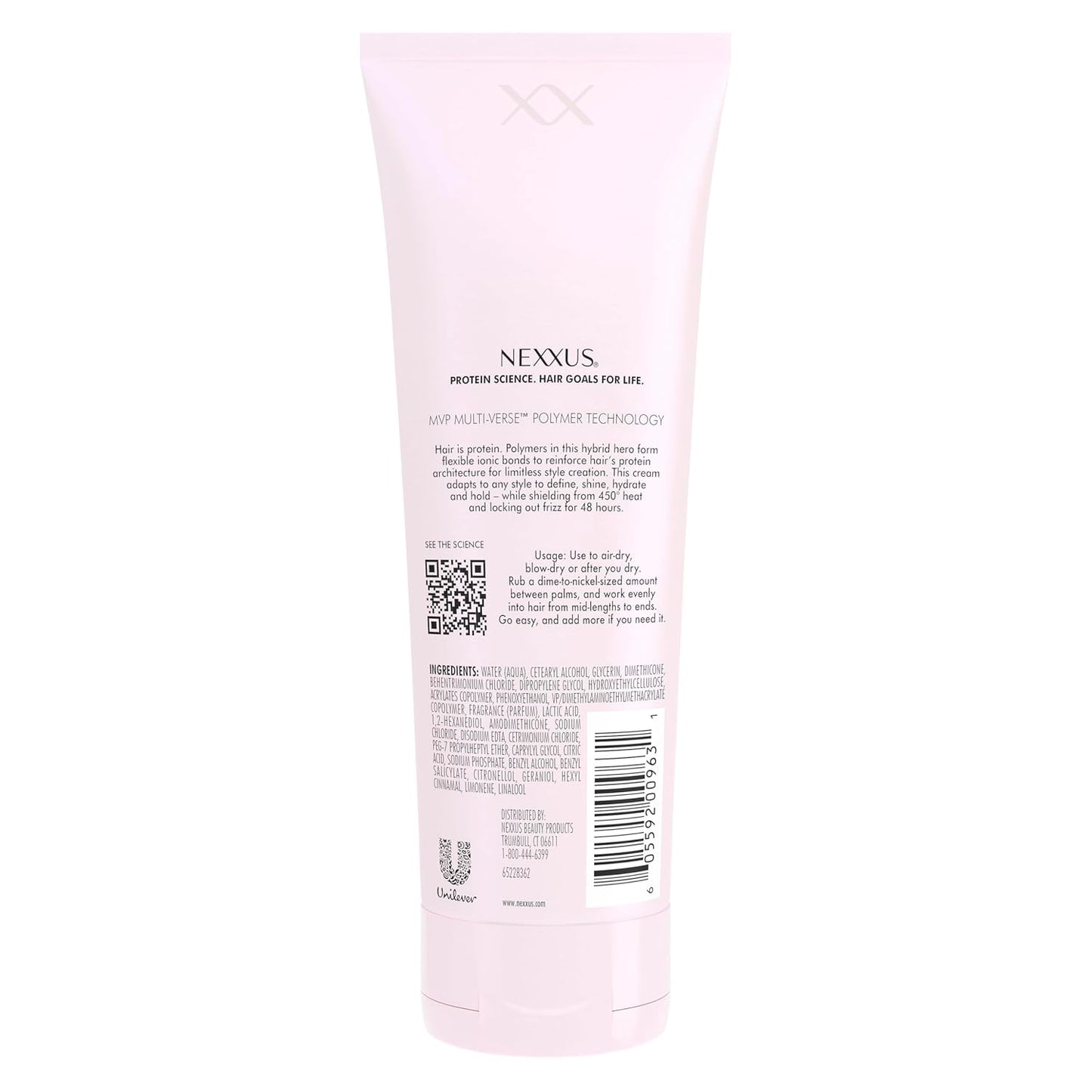 Nexxus Crema de peinado MVP Styler Hybrid Multitasking Hair Cream Powered by MVP Multi-Verse Polymers 6 oz