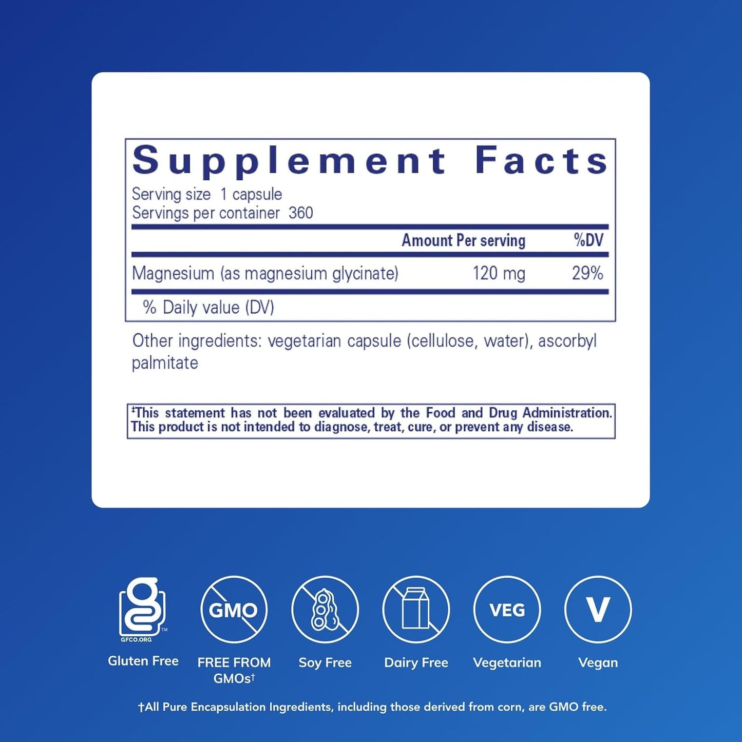 Pure Encapsulations Magnesio (glicinato) - Suplemento para apoyar e...