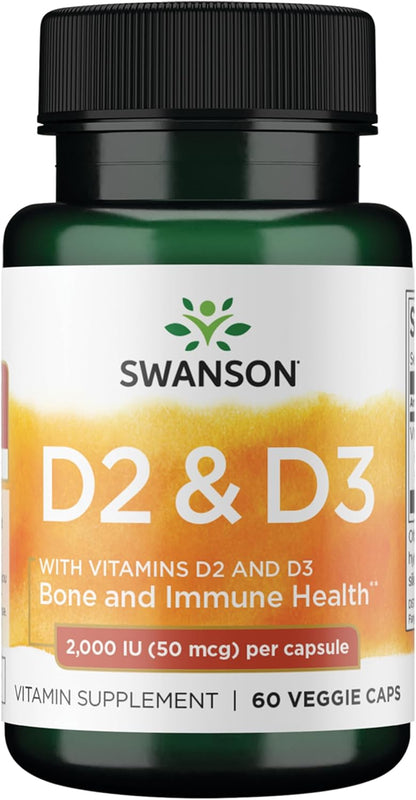 Swanson D2 y D3-2,000 UI - Suplemento de salud dental y ósea - Ofre...