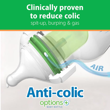 Dr. Brown's Natural Flow Anti-Colic Options+ Biberones de Vidri...