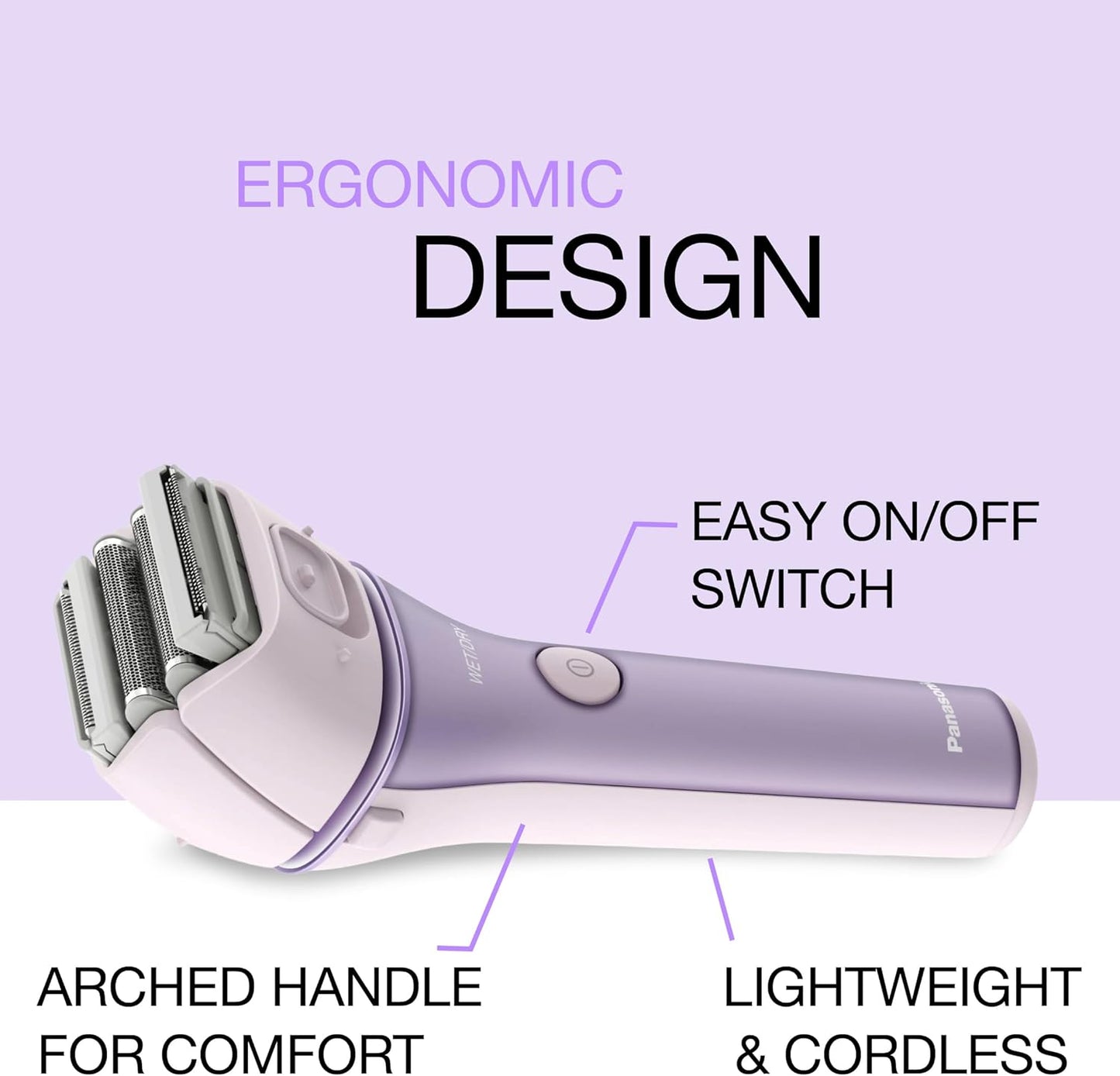 Panasonic Afeitadora eléctrica para mujeres, afeitadora inalámbrica...