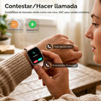 Reloj inteligente para mujer, 1.85 pulgadas HD AMOLED Fitness Track...