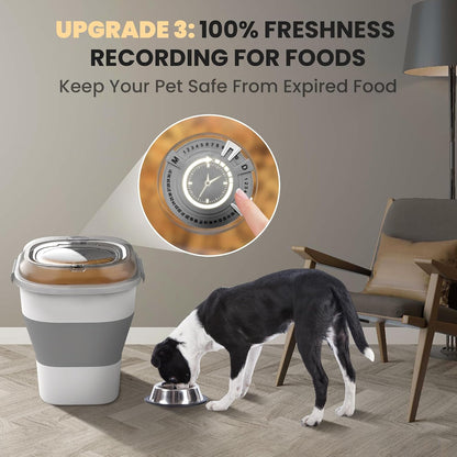DDMOMMY Contenedor de almacenamiento de alimentos para perros de 32...