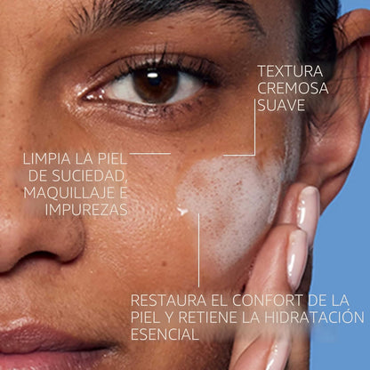 La Roche-Posay Toleriane - Limpiador facial suave e hidratante, lim...