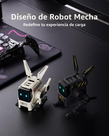 GravaStar Bloque de Cargador Rápido de Robot Alpha65 GaN de 65W, Ca...