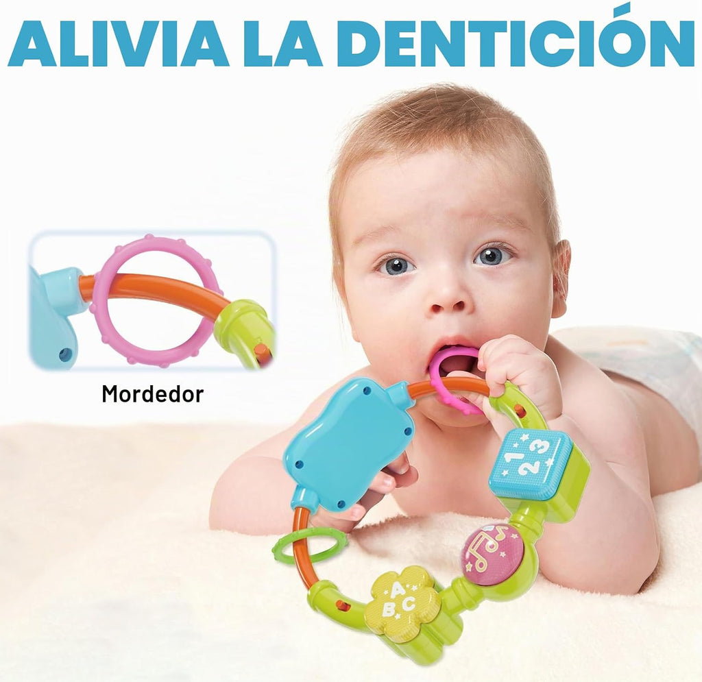 Ryotagift Juguetes de dinosaurios musicales bilingües para bebés, a...