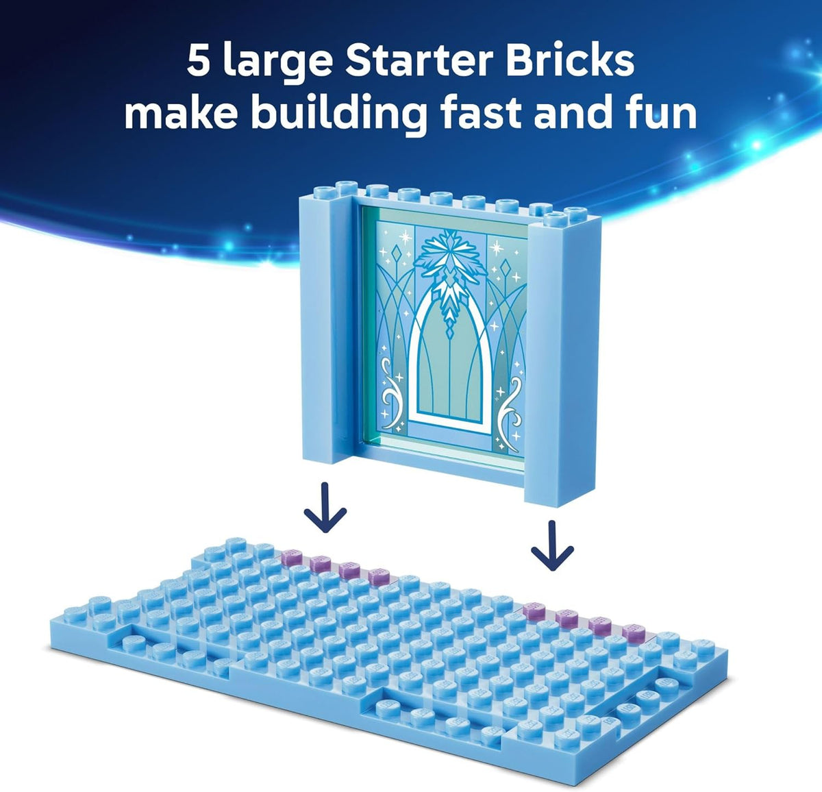 LEGO Disney Frozen Elsa's Ice Castle &amp; Snow Ride Adventure...