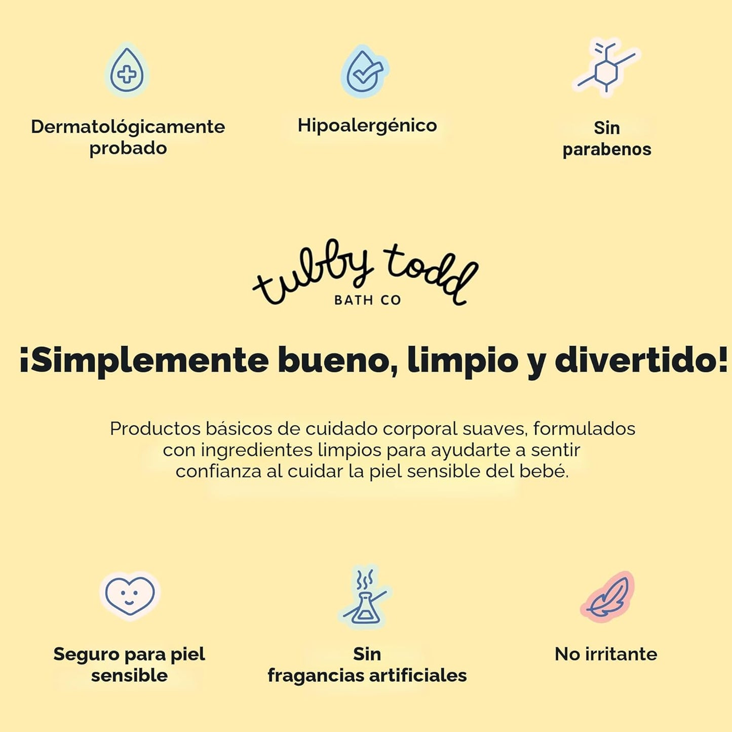 TUBBY TODD Kit de tratamiento para el cabello de bebé Cradle Cap, i...