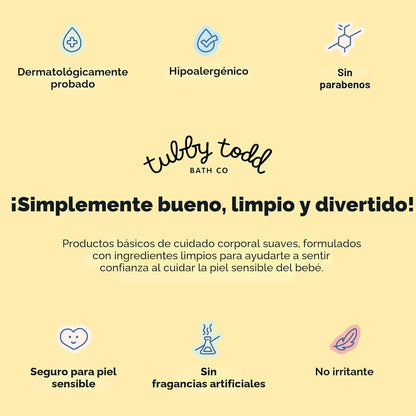 TUBBY TODD Kit de tratamiento para el cabello de bebé Cradle Cap, i...