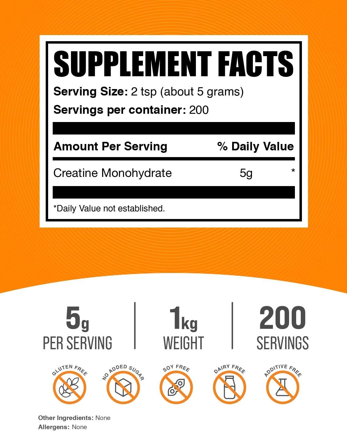 Polvo micronizado de creatina monohidrato de BulkSupplements, 99,99...