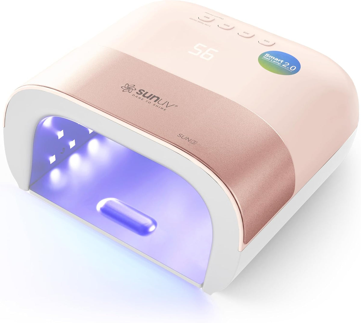SUNUV Luz UV para uñas de gel, lámpara de gel UV LED profesional SU...