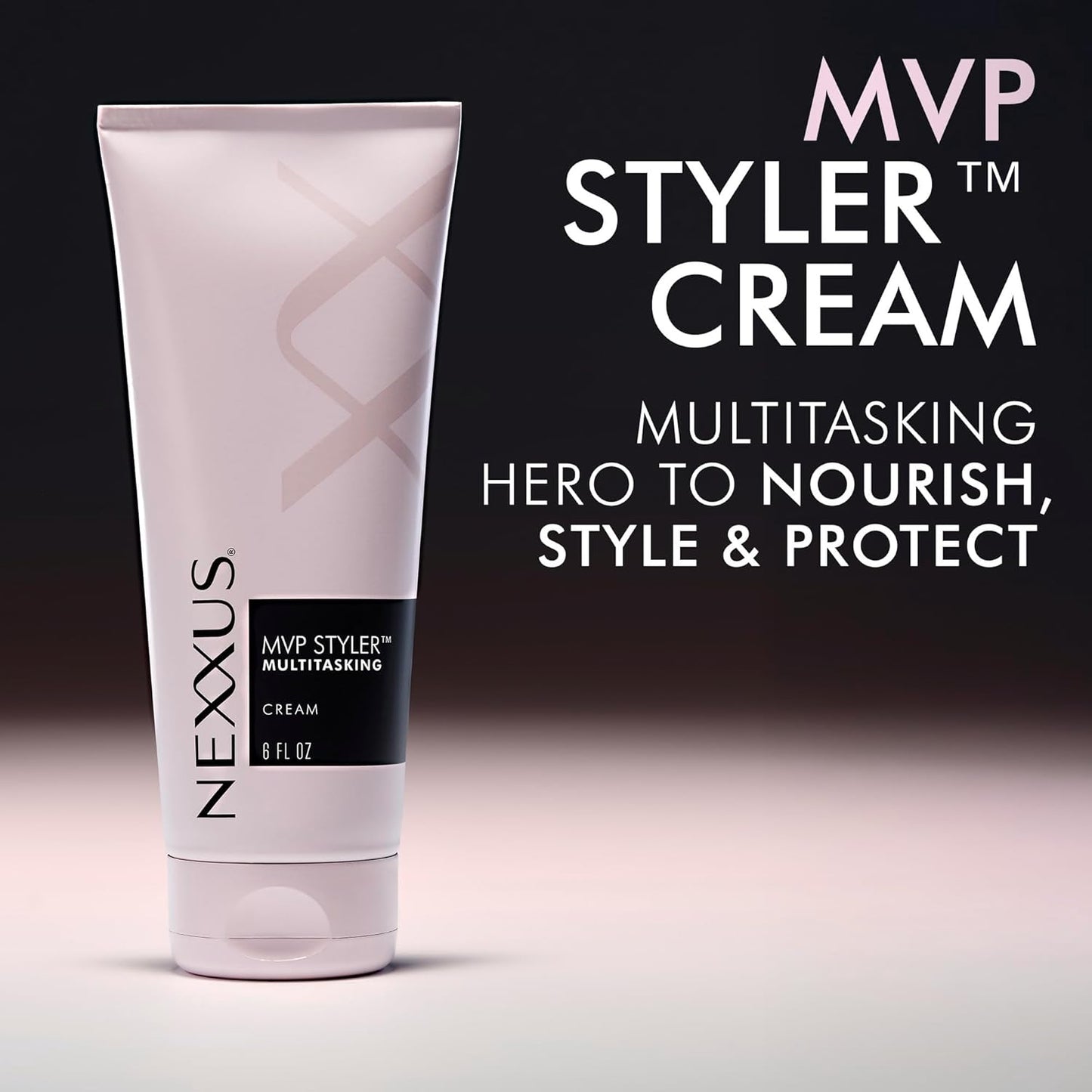 Nexxus Crema de peinado MVP Styler Hybrid Multitasking Hair Cream Powered by MVP Multi-Verse Polymers 6 oz