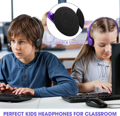 Konohan Paquete de 32 auriculares a granel para escuela, estudiante...