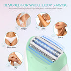 VOGOE Depiladora para mujer, depiladora inalámbrica para mujeres, d...