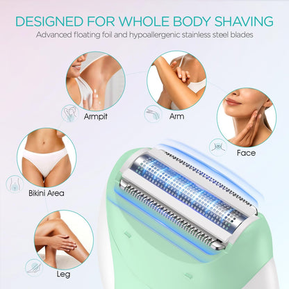 VOGOE Depiladora para mujer, depiladora inalámbrica para mujeres, d...