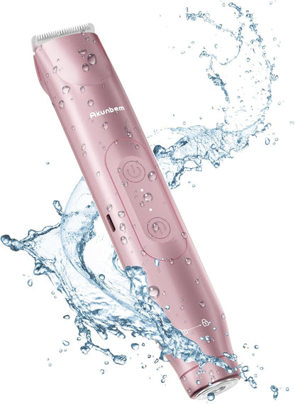 Akunbem Recortadora de bikini para mujer, maquinillas de afeitar el...