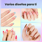 Beetles - Kit de esmalte de uñas de gel con luz UV, 54 piezas, 32 c...